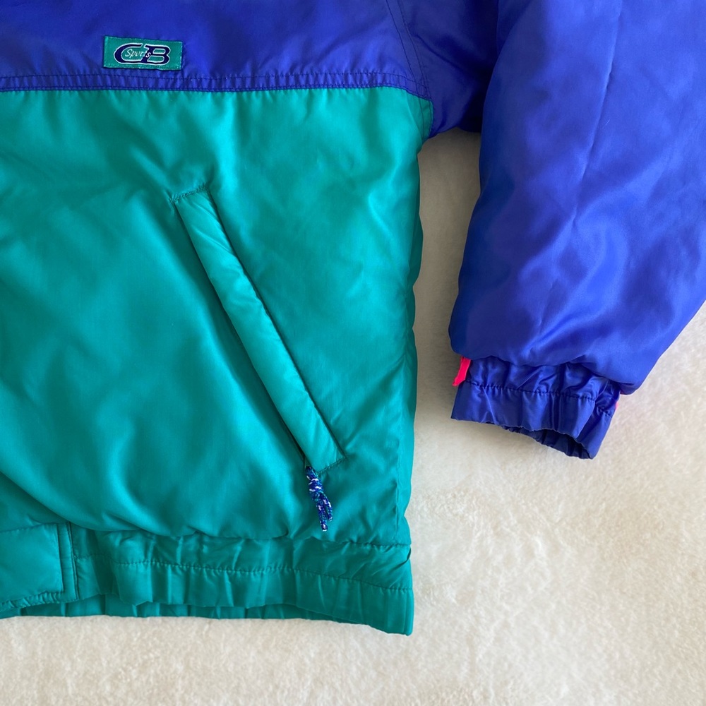 Vintage CB Sports down bomber jacket. Very good condition | 90s |  reversible - Picture 7 of 9